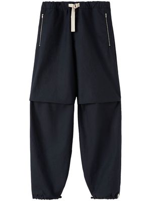 Jil Sander panelled-design tapered-leg trousers - Blue