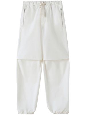 Jil Sander panelled-design tapered-leg trousers - White