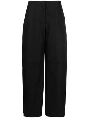 Jil Sander panelled straight-leg cut trousers - Black