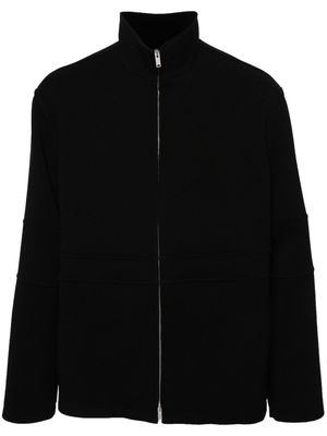 Jil Sander piqué-weave wool-blend jacket - Black