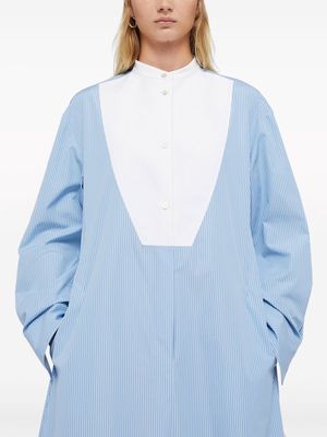 Jil Sander plastron poplin shirtdress - Blue