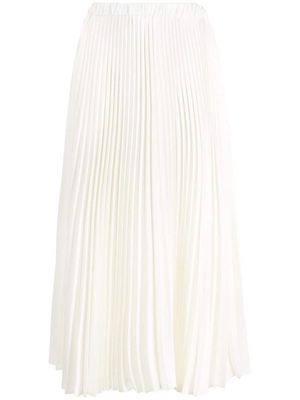 Jil Sander pleated mid-length skirt - White