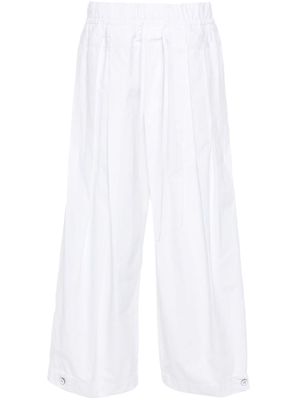 Jil Sander pleated palazzo pants - White