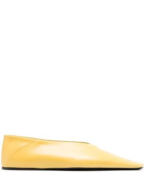 Jil Sander pointy-toe ballerinas - Yellow