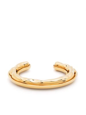 Jil Sander polished-finish cuff bracelet - Gold