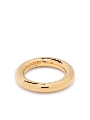 Jil Sander polished halo-band ring - Gold