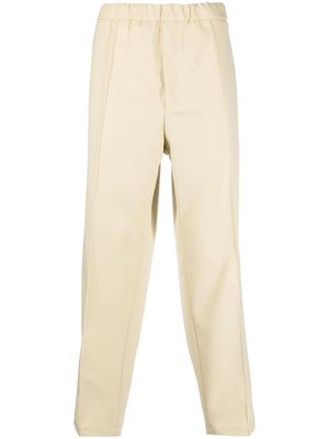 Jil Sander pressed-crease cotton trousers - Neutrals
