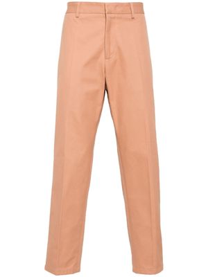 Jil Sander pressed-crease cotton trousers - Pink