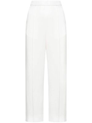 Jil Sander pressed-crease straight-leg trousers - White