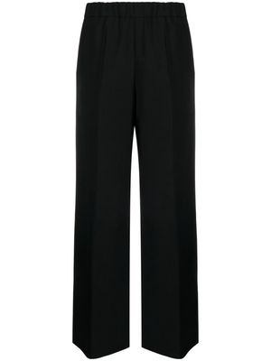 Jil Sander pressed-crease wool palazzo pants - Black