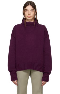 Jil Sander Purple Droptail Sweater