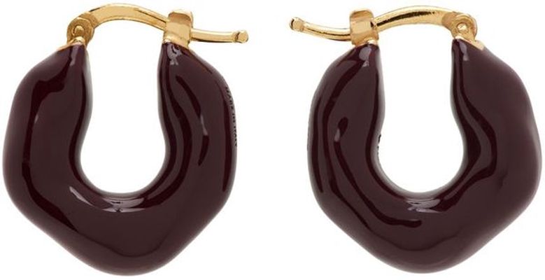 Jil Sander Purple Hoop Earrings