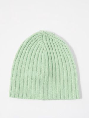 Jil Sander - Ribbed Boiled-wool Beanie Hat - Womens - Green