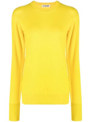 Jil Sander ribbed-knit cashmere jumper - Yellow