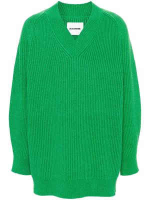Jil Sander ribbed knit jumper - Green