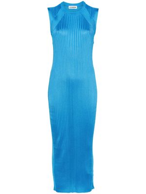 Jil Sander ribbed maxi dress - Blue