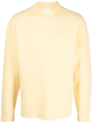 Jil Sander ribbed-trim wool jumper - Yellow