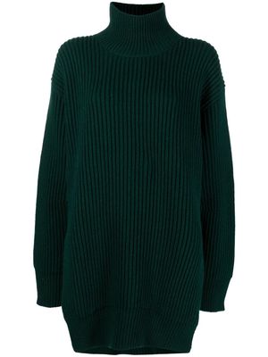 Jil Sander roll-neck ribbed-knit jumper - Green