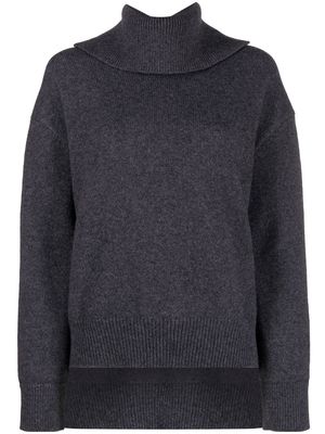 Jil Sander roll-neck wool sweater - Grey