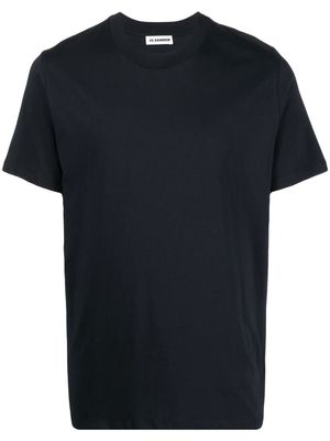 Jil Sander round-neck-short-sleeve T-shirt - Blue