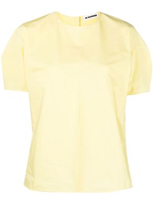 Jil Sander round-neck short-sleeve top - Yellow