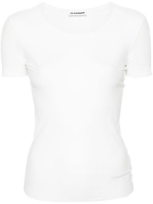 Jil Sander round-neck stretch-design T-shirt - White