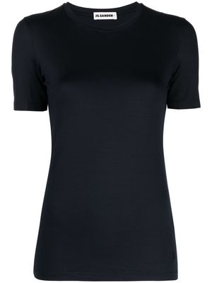 Jil Sander round-neck stretch T-shirt - Blue