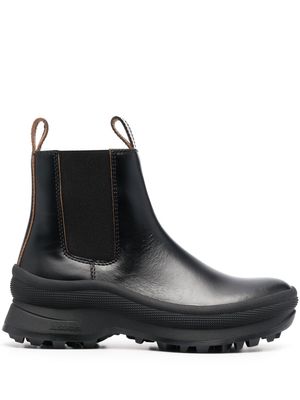 Jil Sander rubber-sole chelsea boots - Black