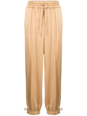 Jil Sander satin track pants - Neutrals