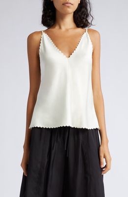 Jil Sander Scalloped Camisole in 109-Natural