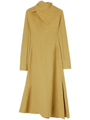 Jil Sander scarf-detail asymmetric dress - Green