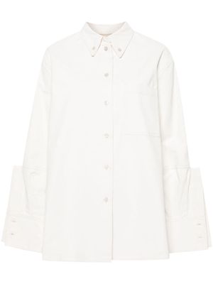 Jil Sander seam-detailed cotton shirt - Neutrals