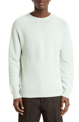 Jil Sander Seamless Cashmere Sweater in Mint