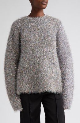 Jil Sander Shimmer Mohair Blend Sweater in Multicolor