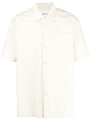 Jil Sander short-sleeve cotton shirt - Neutrals