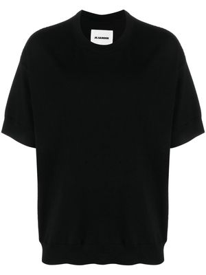 Jil Sander short-sleeve wool jumper - Black