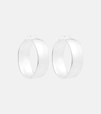 Jil Sander Silver-toned hoop earrings