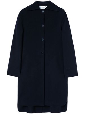 Jil Sander single-breasted cashmere coat - Blue