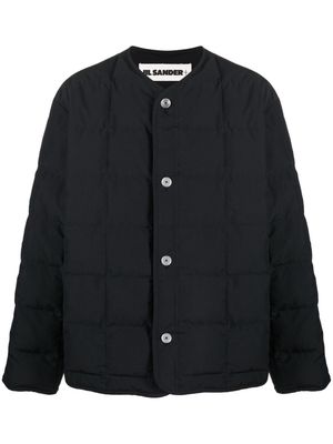 Jil Sander single-breasted padded jacket - Black