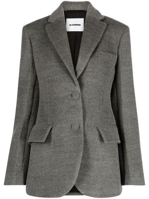 Jil Sander single-breasted wool blazer - Grey