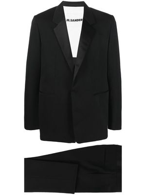 Jil Sander single-breasted wool suit - Black