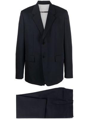 Jil Sander single-breasted wool suit - Blue
