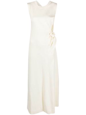 Jil Sander sleeveless knitted dress - White