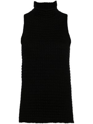 Jil Sander sleeveless knitted top - Black