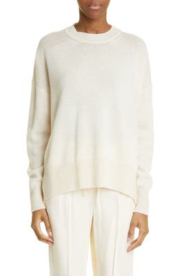 Jil Sander Slouchy Crewneck Cashmere Sweater in Natural