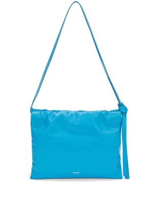 Jil Sander small leather shoulder bag - Blue