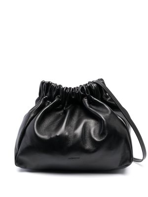 Jil Sander small Pouch leather bag - Black