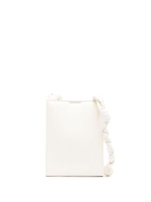 Jil Sander small Tangle leather shoulder bag - White