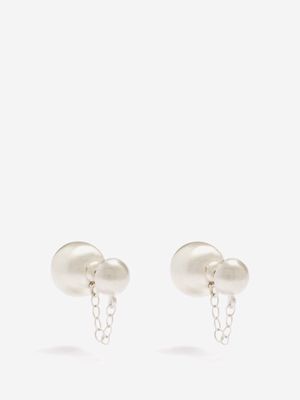 Jil Sander - Sphere Sterling Silver Earrings - Womens - Silver