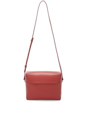 Jil Sander square leather shoulder bag - Red